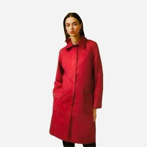 ORVIS Womens Long Jacket Style L2552 Rebel Red Small